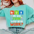 Bruh Did You Even Show Your Work For Science Teachers For Men Women Comfort Colors Sweatshirt Chalky Mint