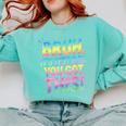 Bruh It's Test Day You Got This Funny Teacher Comfort Colors Sweatshirt Chalky Mint