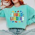 I Build Leaders Bricks Building Blocks Teacher Brick Builder Comfort Colors Sweatshirt Chalky Mint I Build Leaders Bricks Building Blocks Teacher Brick Builder Comfort Colors Sweatshirt Chalky Mint