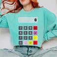 Calculator Math Teacher Halloween Costumes Women Men Adults Comfort Colors Sweatshirt Chalky Mint Calculator Math Teacher Halloween Costumes Women Men Adults Comfort Colors Sweatshirt Chalky Mint
