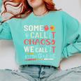 Some Call It Chaos We Call It Fifth Grade 5th Grade Teacher Comfort Colors Sweatshirt Chalky Mint Some Call It Chaos We Call It Fifth Grade 5th Grade Teacher Comfort Colors Sweatshirt Chalky Mint