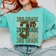 Camo Team 3rd Grade Squad Back To School Teacher Kids Boys Comfort Colors Sweatshirt Chalky Mint