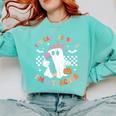 You Can't Scare Me I'm A Teacher Ghost Happy Halloween Comfort Colors Sweatshirt Chalky Mint You Can't Scare Me I'm A Teacher Ghost Happy Halloween Comfort Colors Sweatshirt Chalky Mint