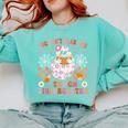 You Cant Scare Me I Teach Kindergarten Teacher Halloween Comfort Colors Sweatshirt Chalky Mint