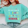 You Can't Scare Me I Teach Middle School Teacher For Men Women Comfort Colors Sweatshirt Chalky Mint You Can't Scare Me I Teach Middle School Teacher For Men Women Comfort Colors Sweatshirt Chalky Mint