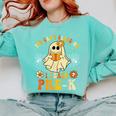 You Can't Scare Me I Teach Pre-K Halloween Teacher Ghost Comfort Colors Sweatshirt Chalky Mint You Can't Scare Me I Teach Pre-K Halloween Teacher Ghost Comfort Colors Sweatshirt Chalky Mint