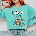 Catom Science Teacher Chemistry Lover Physics School Cat Comfort Colors Sweatshirt Chalky Mint Catom Science Teacher Chemistry Lover Physics School Cat Comfort Colors Sweatshirt Chalky Mint