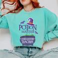 Chemistry Teacher Halloween Shirt School POTION MASTER Comfort Colors Sweatshirt Chalky Mint Chemistry Teacher Halloween Shirt School POTION MASTER Comfort Colors Sweatshirt Chalky Mint