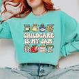 Childcare Is My Jam Child Care Teacher School Psychologist Comfort Colors Sweatshirt Chalky Mint Childcare Is My Jam Child Care Teacher School Psychologist Comfort Colors Sweatshirt Chalky Mint