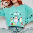 Chillin With My Sped Snowmies Teacher Student Christmas Comfort Colors Sweatshirt Chalky Mint Chillin With My Sped Snowmies Teacher Student Christmas Comfort Colors Sweatshirt Chalky Mint