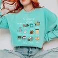 Christmas 12 Days Of Math Math Teacher Xmas STEM STEMS Comfort Colors Sweatshirt Chalky Mint Christmas 12 Days Of Math Math Teacher Xmas STEM STEMS Comfort Colors Sweatshirt Chalky Mint