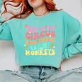 This Is My Circus And These Are My Monkeys School Teacher Comfort Colors Sweatshirt Chalky Mint This Is My Circus And These Are My Monkeys School Teacher Comfort Colors Sweatshirt Chalky Mint