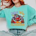 Way To Classroom Halloween Witch Three Cute Sloths Teacher Comfort Colors Sweatshirt Chalky Mint Way To Classroom Halloween Witch Three Cute Sloths Teacher Comfort Colors Sweatshirt Chalky Mint