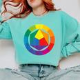 Color Wheel Palette Shirt Artist Painter Art Teacher Tshirt Comfort Colors Sweatshirt Chalky Mint