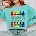 Colorful Crayon Kindergarten Team Tee For Teachers Students Men Women Kids Comfort Colors Sweatshirt Chalky Mint Colorful Crayon Kindergarten Team Tee For Teachers Students Men Women Kids Comfort Colors Sweatshirt Chalky Mint