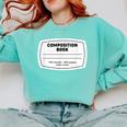Composition Notebook Halloween Costume Teacher Student Comfort Colors Sweatshirt Chalky Mint Composition Notebook Halloween Costume Teacher Student Comfort Colors Sweatshirt Chalky Mint