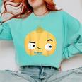 The Cool Bean Good Egg Teacher Halloween Costume Food Group Comfort Colors Sweatshirt Chalky Mint The Cool Bean Good Egg Teacher Halloween Costume Food Group Comfort Colors Sweatshirt Chalky Mint