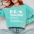 Cool PE Teacher Art For Men Women Physical Education Teacher Comfort Colors Sweatshirt Chalky Mint