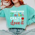 Crazy Teacher Men Women School Teachers Comfort Colors Sweatshirt Chalky Mint Crazy Teacher Men Women School Teachers Comfort Colors Sweatshirt Chalky Mint