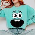 Creepy Carrots Face Teacher Halloween Costume Matching Comfort Colors Sweatshirt Chalky Mint Creepy Carrots Face Teacher Halloween Costume Matching Comfort Colors Sweatshirt Chalky Mint