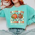 Crunching Numbers Just Like Leaves Pumpkin Fall Teacher Comfort Colors Sweatshirt Chalky Mint Crunching Numbers Just Like Leaves Pumpkin Fall Teacher Comfort Colors Sweatshirt Chalky Mint