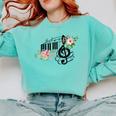 Cut Music Teacher Shirt With a Piano Keys Notes And Flowers Comfort Colors Sweatshirt Chalky Mint Cut Music Teacher Shirt With a Piano Keys Notes And Flowers Comfort Colors Sweatshirt Chalky Mint