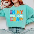 Cute Coffee Glass Face Happy Day In My Tired Teacher ERA For Men Women Comfort Colors Sweatshirt Chalky Mint Cute Coffee Glass Face Happy Day In My Tired Teacher ERA For Men Women Comfort Colors Sweatshirt Chalky Mint