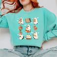 Cute Ghosts Reading Book Bookworm Halloween History Teacher Comfort Colors Sweatshirt Chalky Mint Cute Ghosts Reading Book Bookworm Halloween History Teacher Comfort Colors Sweatshirt Chalky Mint