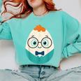 Cute Good Egg Teacher Halloween Costume Food Group Comfort Colors Sweatshirt Chalky Mint Cute Good Egg Teacher Halloween Costume Food Group Comfort Colors Sweatshirt Chalky Mint