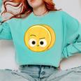 Cute Good Egg Teacher Halloween Costume Group The Big Cheese Comfort Colors Sweatshirt Chalky Mint