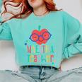 Cute Maestra Teacher Comfort Colors Sweatshirt Chalky Mint