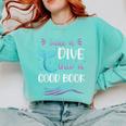Cute Mermaid Librarian Teacher Dive Into A Good Book Reading Comfort Colors Sweatshirt Chalky Mint Cute Mermaid Librarian Teacher Dive Into A Good Book Reading Comfort Colors Sweatshirt Chalky Mint