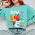 Cute Teach Love And Inspire Men Women Teacher Comfort Colors Sweatshirt Chalky Mint