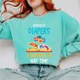 Daycare Provider Master Of Diapers Childcare Teacher Comfort Colors Sweatshirt Chalky Mint