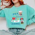 Disney Minnie Mouse Beautiful Day For Learning Teacher's Day Comfort Colors Sweatshirt Chalky Mint Disney Minnie Mouse Beautiful Day For Learning Teacher's Day Comfort Colors Sweatshirt Chalky Mint