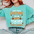 I Don't Need a Costume I'm An Art Teacher Retro Halloween Comfort Colors Sweatshirt Chalky Mint