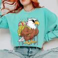 Eagle First Day Of School Teacher Back To School Eagle Comfort Colors Sweatshirt Chalky Mint Eagle First Day Of School Teacher Back To School Eagle Comfort Colors Sweatshirt Chalky Mint