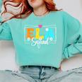 ELA Squad Teacher Back To School English Language Arts Comfort Colors Sweatshirt Chalky Mint ELA Squad Teacher Back To School English Language Arts Comfort Colors Sweatshirt Chalky Mint