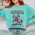 Elopement Wrangler Teacher ABA Behavior Support Cowboy Comfort Colors Sweatshirt Chalky Mint Elopement Wrangler Teacher ABA Behavior Support Cowboy Comfort Colors Sweatshirt Chalky Mint
