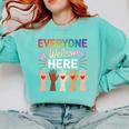 Everyone Is Welcome Here Shirt Teacher Comfort Colors Sweatshirt Chalky Mint Everyone Is Welcome Here Shirt Teacher Comfort Colors Sweatshirt Chalky Mint
