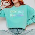 Everything Is Figureoutable Teacher Motivational - -Adults Small Short Sleeve Crew Collar Modern Fun Vacation Cotton Polyester Machine Wash Comfort Colors Sweatshirt Chalky Mint Everything Is Figureoutable Teacher Motivational - -Adults Small Short Sleeve Crew Collar Modern Fun Vacation Cotton Polyester Machine Wash Comfort Colors Sweatshirt Chalky Mint