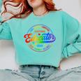 Exceptional Educator Squad Special Education Teacher Autism Comfort Colors Sweatshirt Chalky Mint