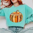 Fall Book Halloween Costume Autumn Pumpkin Teacher Kids Comfort Colors Sweatshirt Chalky Mint