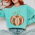 Fall Book Pumpkin Fall Librarians Bookworm Teachers Students Comfort Colors Sweatshirt Chalky Mint
