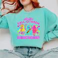 Are You Fall-O-Ween Directions Teacher Ghost Halloween Comfort Colors Sweatshirt Chalky Mint Are You Fall-O-Ween Directions Teacher Ghost Halloween Comfort Colors Sweatshirt Chalky Mint