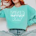 Field Day 2025 Fourth Grade School Teacher Kids Red Comfort Colors Sweatshirt Chalky Mint