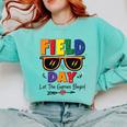 Field Day 2025 Let The Games Begin Kids Boys Girls Teachers Comfort Colors Sweatshirt Chalky Mint Field Day 2025 Let The Games Begin Kids Boys Girls Teachers Comfort Colors Sweatshirt Chalky Mint