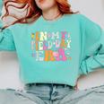 In My Field Day Era Teacher Kids Cute Groovy Field Day Comfort Colors Sweatshirt Chalky Mint