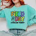 Field Day Yellow Team For Teacher Kids Field Day Games Comfort Colors Sweatshirt Chalky Mint Field Day Yellow Team For Teacher Kids Field Day Games Comfort Colors Sweatshirt Chalky Mint