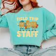 Field Trip Teacher Field Comfort Colors Sweatshirt Chalky Mint